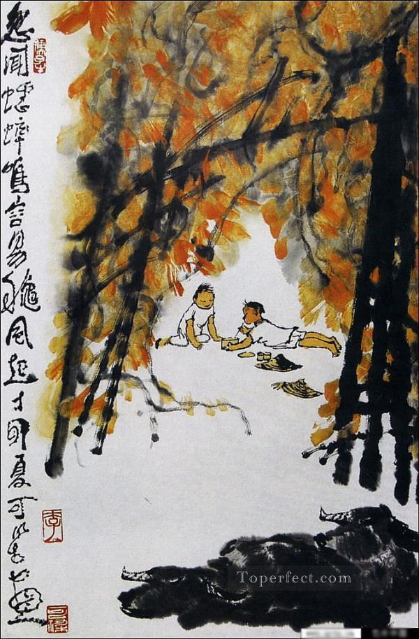 Li keran 3 traditional Chinese Oil Paintings